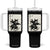 Samurai Cat Tumbler With Handle Japanese Sumie Cat Warrior Art TS12 One Size: 40 oz Black Print Your Wear