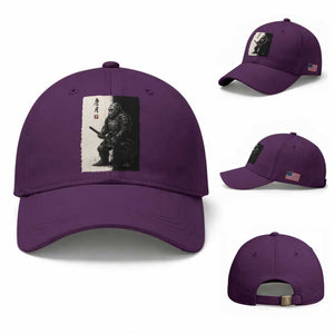 Samurai Bigfoot Baseball Cap Japanese Vintage Graphic Sumie Warrior Art TS12 Baseball Cap Universal Fit Purple Print Your Wear