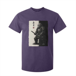 Samurai Bigfoot T Shirt For Kid Japanese Vintage Graphic Sumie Warrior Art TS12 Purple Print Your Wear