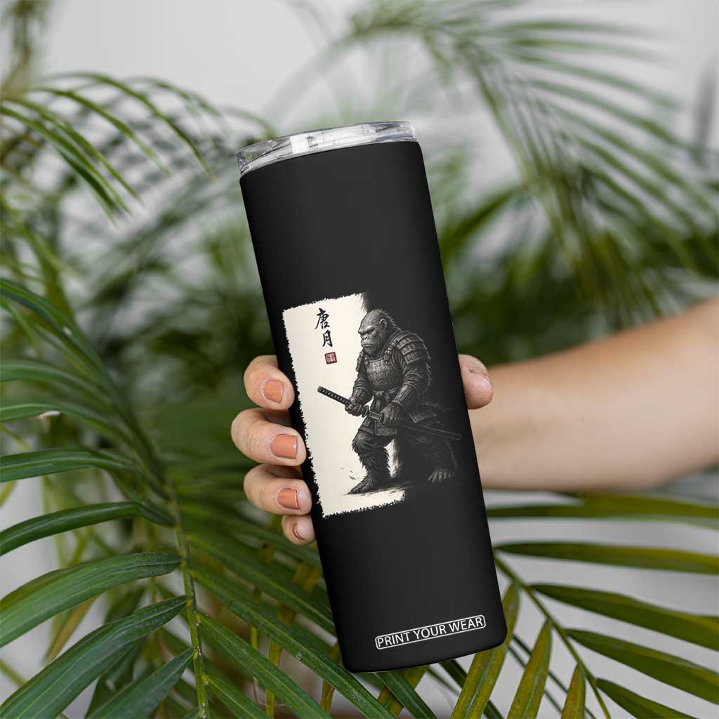 Samurai Bigfoot Skinny Tumbler Japanese Vintage Graphic Sumie Warrior Art TS12 Print Your Wear