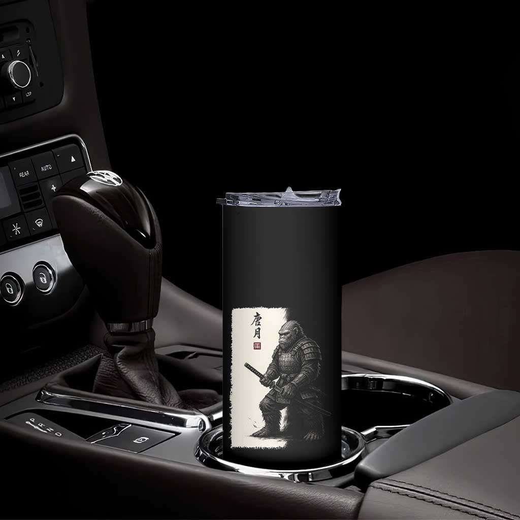 Samurai Bigfoot Skinny Tumbler Japanese Vintage Graphic Sumie Warrior Art TS12 Print Your Wear