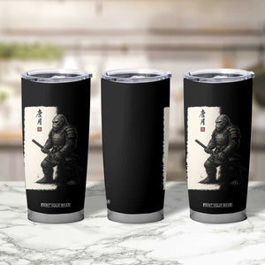 Samurai Bigfoot Tumbler Cup Japanese Vintage Graphic Sumie Warrior Art TS12 Print Your Wear