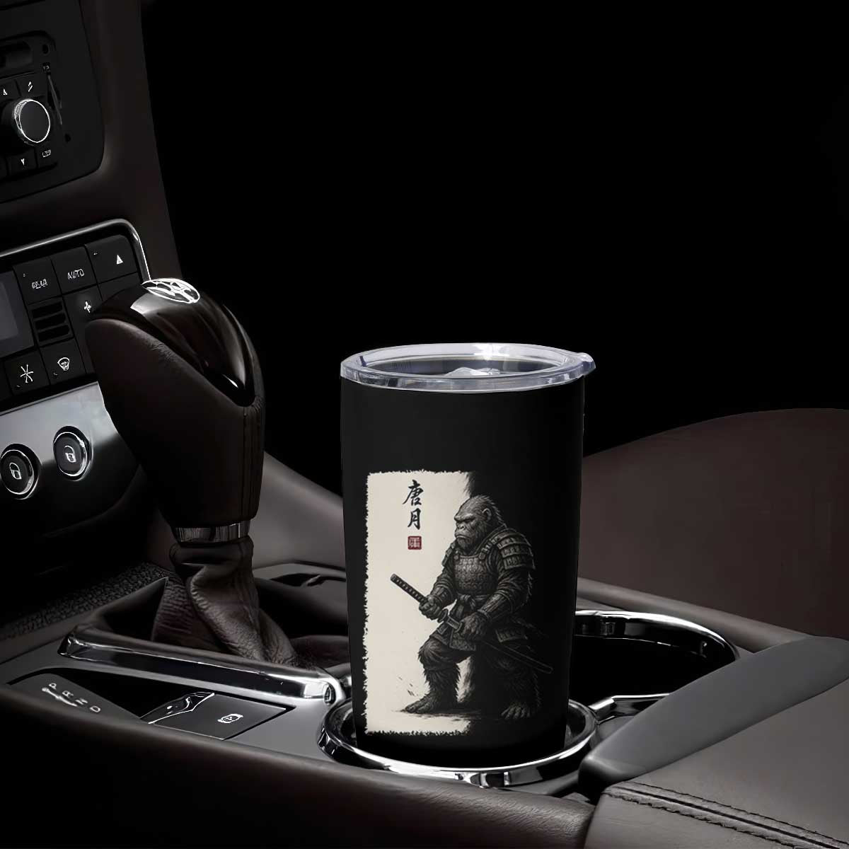 Samurai Bigfoot Tumbler Cup Japanese Vintage Graphic Sumie Warrior Art TS12 Print Your Wear
