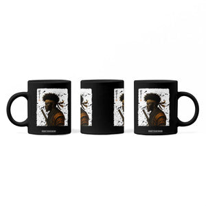 Afro American Samurai Coffee Mug Japanese Vintage Graphic Sumie Katana TS12 Print Your Wear