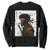 Afro American Samurai Sweatshirt Japanese Vintage Graphic Sumie Katana TS12 Black Print Your Wear
