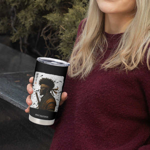 Afro American Samurai Tumbler Cup Japanese Vintage Graphic Sumie Katana TS12 Print Your Wear