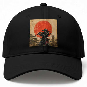 Japanese Samurai Baseball Cap Warrior With Katana Vintage Ukiyoe Style TS12 Print Your Wear