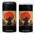 Japanese Samurai 4 in 1 Can Cooler Tumbler Warrior With Katana Vintage Ukiyoe Style TS12 One Size: 16 oz Black Print Your Wear