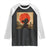 Japanese Samurai Raglan Shirt Warrior With Katana Vintage Ukiyoe Style TS12 Black White Print Your Wear