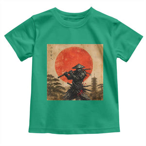 Japanese Samurai Toddler T Shirt Warrior With Katana Vintage Ukiyoe Style TS12 Irish Green Print Your Wear