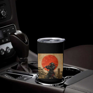 Japanese Samurai Tumbler Cup Warrior With Katana Vintage Ukiyoe Style TS12 Print Your Wear