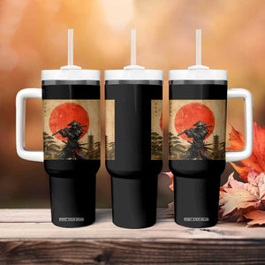 Japanese Samurai Tumbler With Handle Warrior With Katana Vintage Ukiyoe Style TS12 Print Your Wear