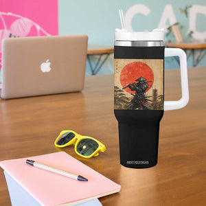 Japanese Samurai Tumbler With Handle Warrior With Katana Vintage Ukiyoe Style TS12 Print Your Wear