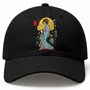 Horror Samurai Geisha Skull Baseball Cap Japanese Kimono And Katana TS12 Print Your Wear