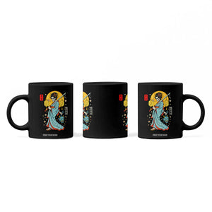 Horror Samurai Geisha Skull Coffee Mug Japanese Kimono And Katana TS12 Print Your Wear