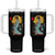 Horror Samurai Geisha Skull Tumbler With Handle Japanese Kimono And Katana TS12 One Size: 40 oz Black Print Your Wear