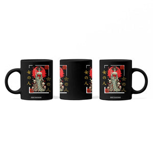 Gothic Japanese Geisha Skeleton Coffee Mug Wearing Kimono TS12 Print Your Wear