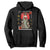 Gothic Japanese Geisha Skeleton Hoodie Wearing Kimono TS12 Black Print Your Wear