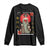 Gothic Japanese Geisha Skeleton Long Sleeve Shirt Wearing Kimono TS12 Black Print Your Wear