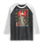 Gothic Japanese Geisha Skeleton Raglan Shirt Wearing Kimono TS12 Black White Print Your Wear