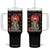 Gothic Japanese Geisha Skeleton Tumbler With Handle Wearing Kimono TS12 One Size: 40 oz Black Print Your Wear