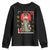 Gothic Japanese Geisha Skeleton Youth Sweatshirt Wearing Kimono TS12 Black Print Your Wear