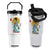 Gothic Samurai Geisha Skeleton Flip Straw Tumbler Japanese Kimono And Katana TS12 One Size: 30 oz White Print Your Wear