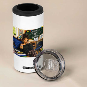 Funny Back To School Doll Face Meme 4 in 1 Can Cooler Tumbler Coffee Teacher Gift TS12 Print Your Wear