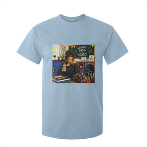 Funny Back To School Doll Face Meme T Shirt For Kid Coffee Teacher Gift TS12 Light Blue Print Your Wear