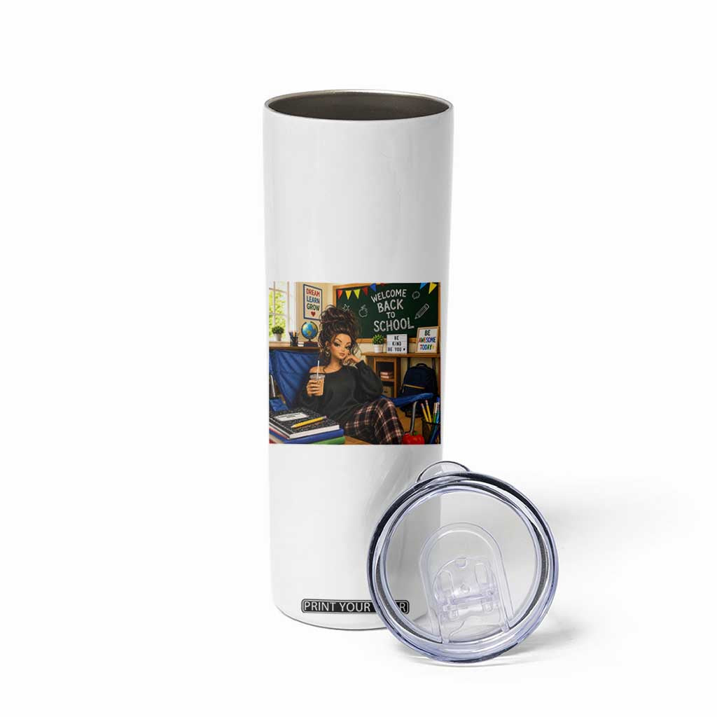 Funny Back To School Doll Face Meme Skinny Tumbler Coffee Teacher Gift TS12 Print Your Wear