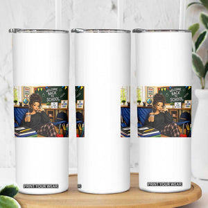 Funny Back To School Doll Face Meme Skinny Tumbler Coffee Teacher Gift TS12 Print Your Wear