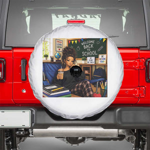 Funny Back To School Doll Face Meme Spare Tire Cover Coffee Teacher Gift TS12 White Print Your Wear
