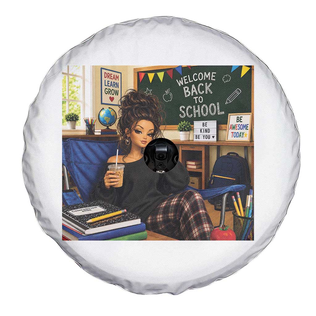 Funny Back To School Doll Face Meme Spare Tire Cover Coffee Teacher Gift TS12 Print Your Wear