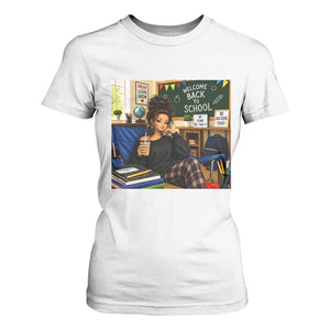 Funny Back To School Doll Face Meme T Shirt For Women Coffee Teacher Gift TS12 White Print Your Wear
