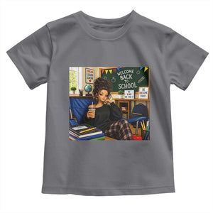 Funny Back To School Doll Face Meme Toddler T Shirt Coffee Teacher Gift TS12 Charcoal Print Your Wear