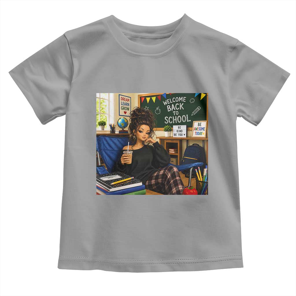 Funny Back To School Doll Face Meme Toddler T Shirt Coffee Teacher Gift TS12 Sport Gray Print Your Wear