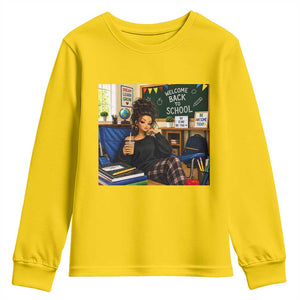 Funny Back To School Doll Face Meme Youth Sweatshirt Coffee Teacher Gift TS12 Daisy Print Your Wear