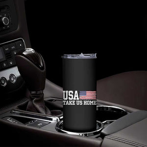 Patriotic USA Soccer Fan Skinny Tumbler Take Us Home Game Day TS12 Print Your Wear