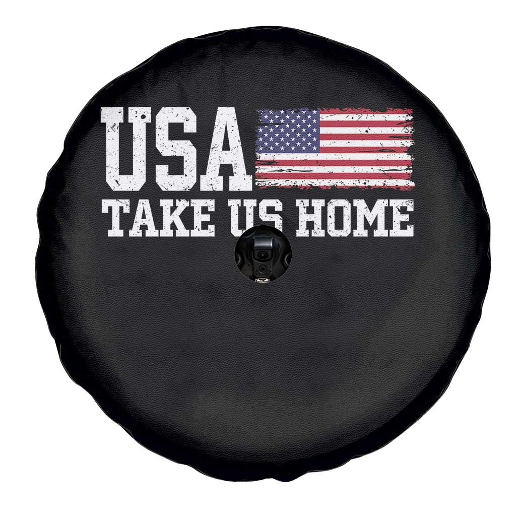 Patriotic USA Soccer Fan Spare Tire Cover Take Us Home Game Day TS12 Print Your Wear