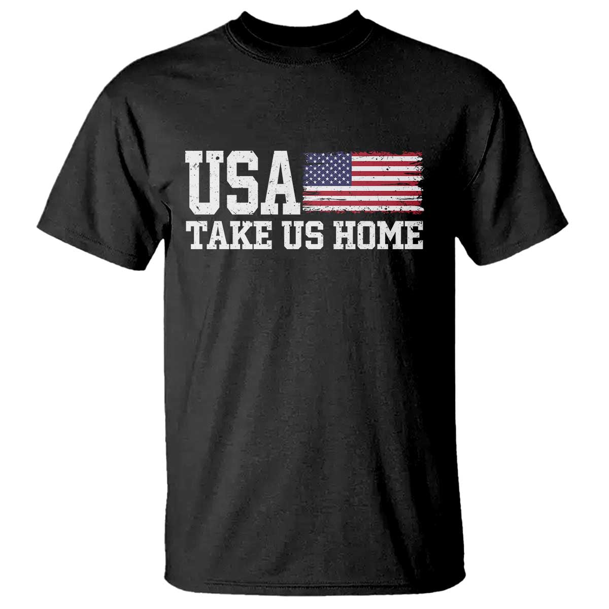 Patriotic USA Soccer Fan T Shirt Take Us Home Game Day TS12 Black Print Your Wear