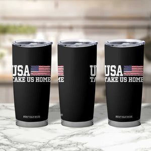 Patriotic USA Soccer Fan Tumbler Cup Take Us Home Game Day TS12 Print Your Wear