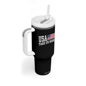 Patriotic USA Soccer Fan Tumbler With Handle Take Us Home Game Day TS12 Print Your Wear