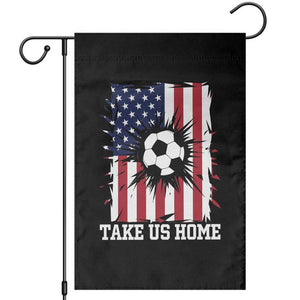 USA Soccer Game Day Garden Flag Take Us Home TS12 Black Print Your Wear