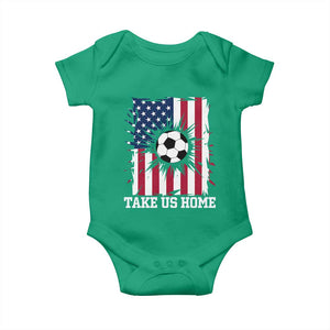 USA Soccer Game Day Baby Onesie Take Us Home TS12 Irish Green Print Your Wear