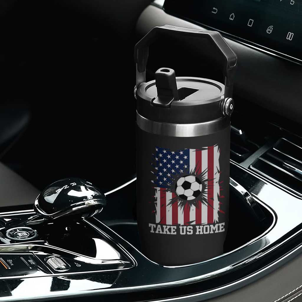 USA Soccer Game Day Flip Straw Tumbler Take Us Home TS12 Print Your Wear