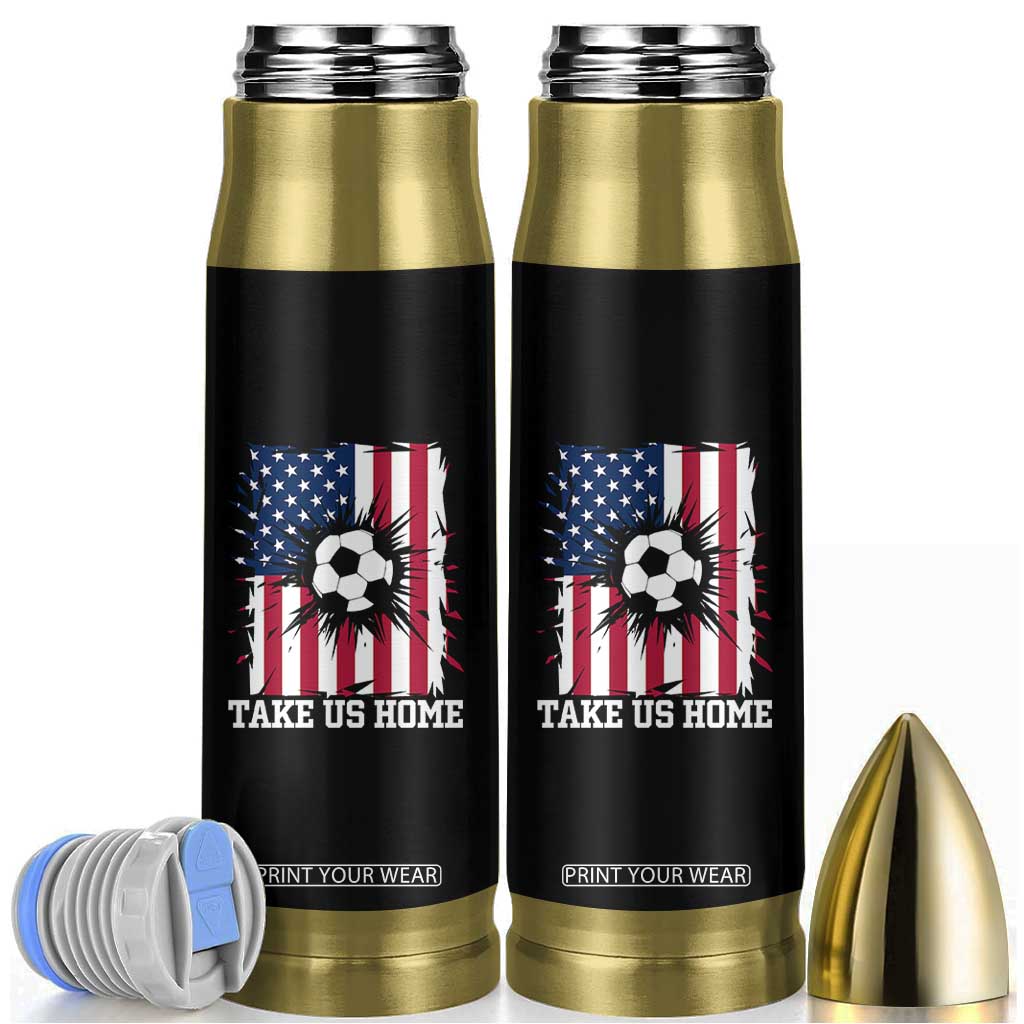USA Soccer Game Day Bullet Tumbler Take Us Home TS12 Black Print Your Wear