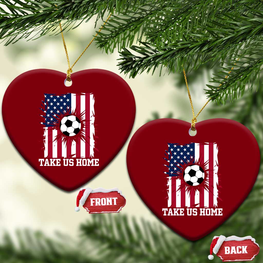 USA Soccer Game Day Ceramic Ornament Take Us Home TS12 Print Your Wear