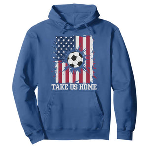 USA Soccer Game Day Hoodie Take Us Home TS12 Royal Blue Print Your Wear