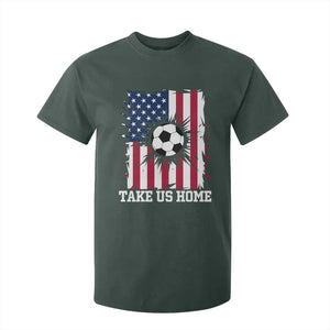 USA Soccer Game Day T Shirt For Kid Take Us Home TS12 Dark Forest Green Print Your Wear