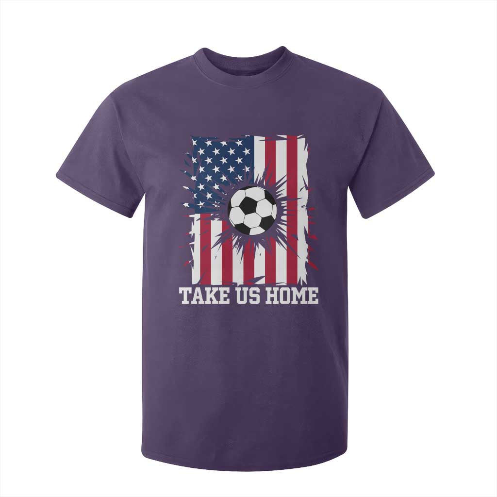 USA Soccer Game Day T Shirt For Kid Take Us Home TS12 Purple Print Your Wear